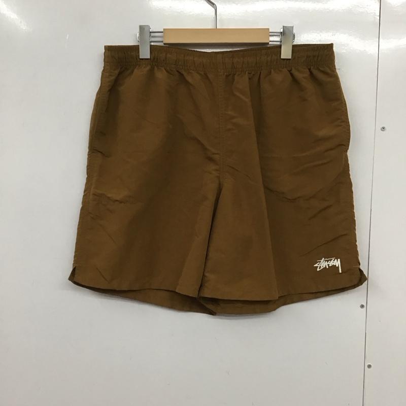 ステューシー STUSSY パンツ ショートパンツ ショートパンツ ハーフパンツ カジュアルパンツ L ロゴ、文字 ベージュ / ベージュ / メンズ USED 古着 中古 10132145