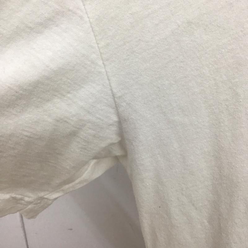 ジーナシス JEANASIS カットソー 半袖 JS062905SB 裾フリンジカットソー FREE 無地 白 / ホワイト / レディース USED 古着 中古 10126483