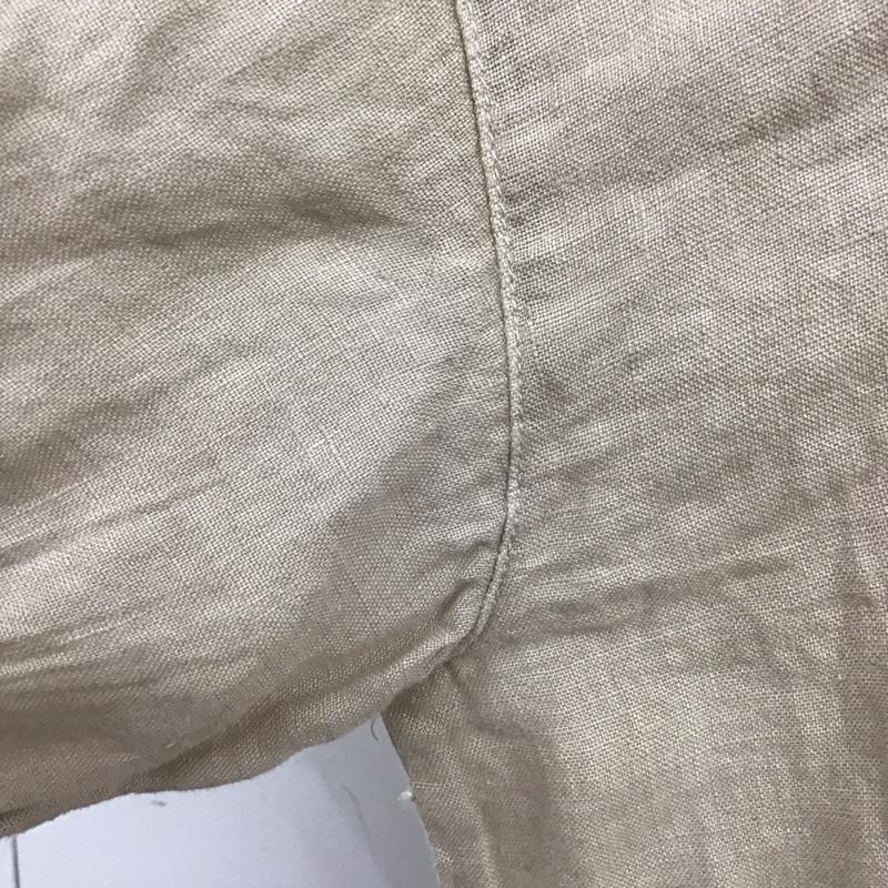 ザラ ZARA シャツ、ブラウス 半袖 2402 500 711 スキッパーシャツ L 無地 ベージュ / ベージュ / レディース USED 古着 中古 10117397