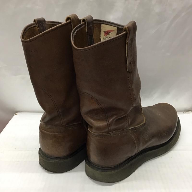 レッドウィング RED WING ブーツ 一般 PECOS ペコスブーツ ロゴ、文字 茶 / ブラウン / メンズ USED 古着 中古 10118863