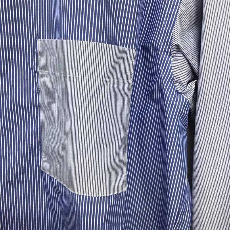 ユニクロ UNIQLO シャツ、ブラウス 長袖 331-436113 長袖シャツ ストライプシャツ カラーシャツ L ストライプ マルチカラー / マルチカラー / メンズ USED 古着 中古 10139039