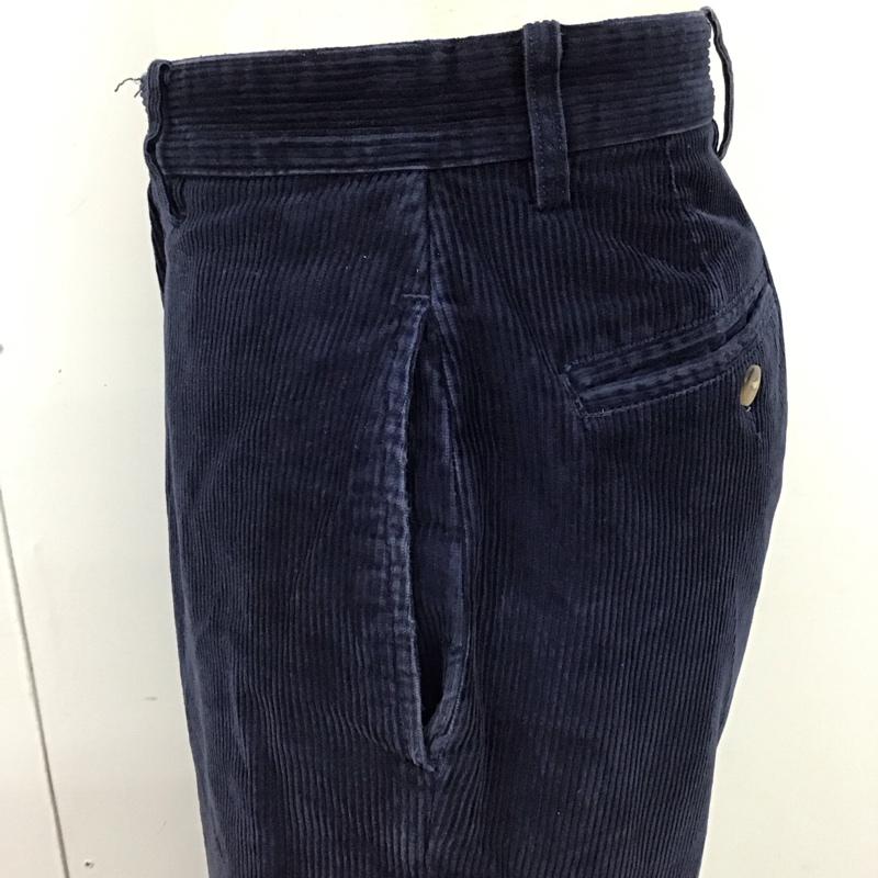 トミーヒルフィガー TOMMY HILFIGER ボトムス ボトムス 0991216-9166 コーデュロイパンツ 30 30 ワンポイント 紺 / ネイビー / メンズ USED 古着 中古 10123304