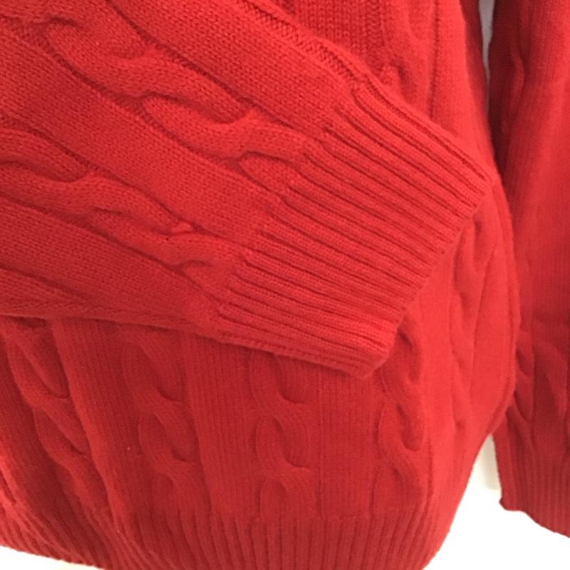 ブルックスブラザーズ BROOKS BROTHERS ニット、セーター 長袖 長袖ニットカットソー ニット セーター クルーネックニット M 赤 / レッド / メンズ USED 古着 中古 10112789