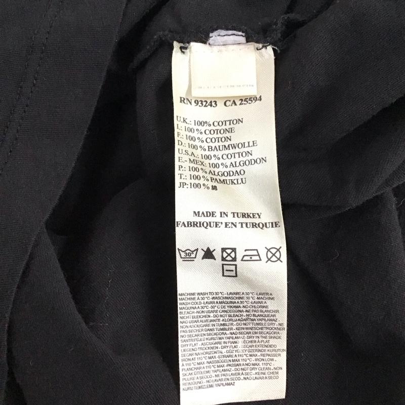 ディーゼル DIESEL Tシャツ 半袖 Vネック XS プリント 黒 / ブラック / レディース USED 古着 中古 10130597