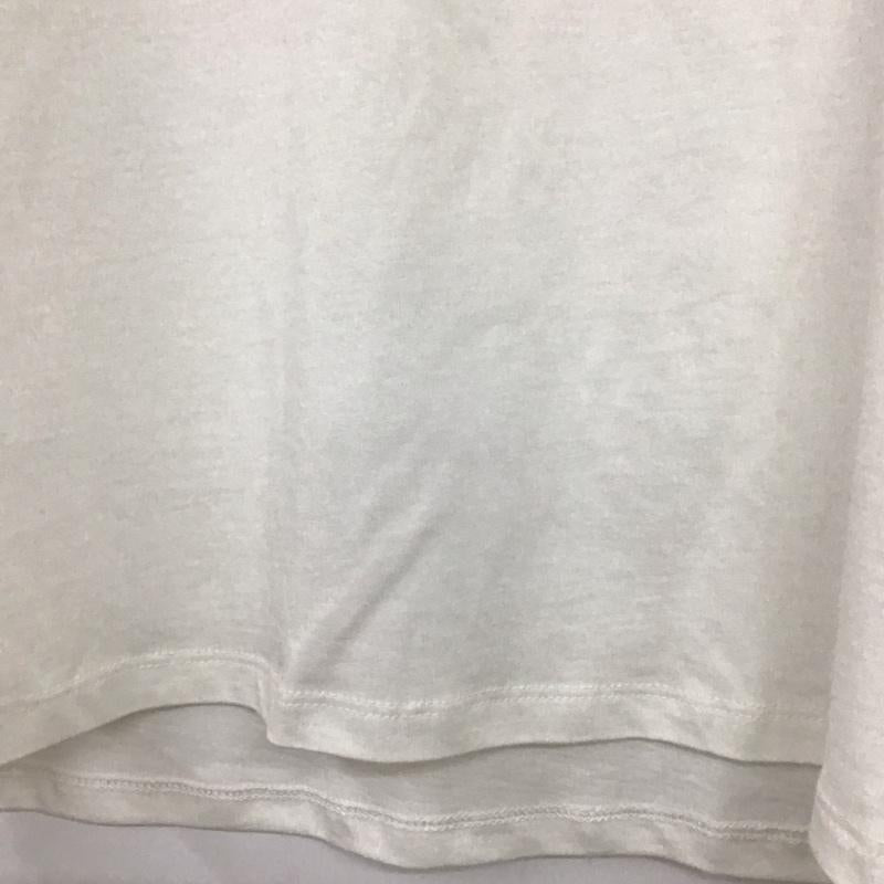 ザラ ZARA カットソー 半袖 0085 378 251 袖プリーツ フリル M 無地 白 / ホワイト / レディース USED 古着 中古 10139119