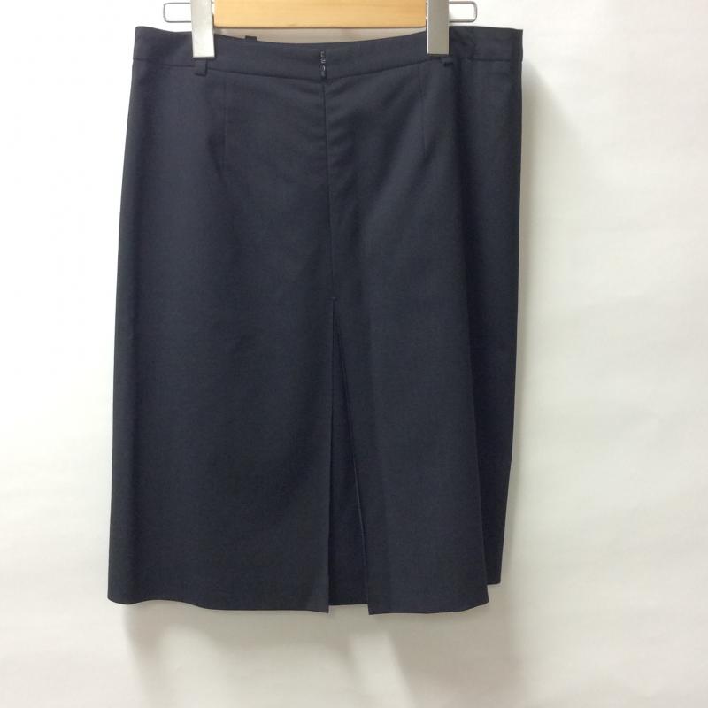 ヒューゴボス HUGO BOSS スカート ひざ丈スカート 6 無地 黒 / ブラック /  レディース USED 古着 中古 10004235