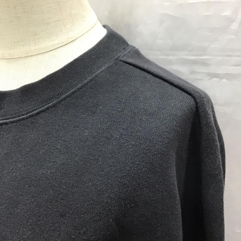 アディダス adidas トレーナー 長袖 du9852 長袖トレーナー スウェット クルーネックカットソー M ロゴ、文字 黒 / ブラック / メンズ USED 古着 中古 10116182