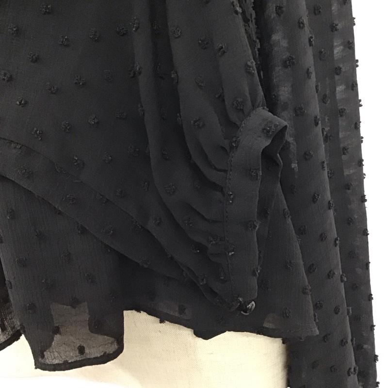 ザラ ZARA TRAFALUC カットソー 長袖 長袖カットソー タートルネックカットソー ロングスリーブカットソー XS 総柄 黒 / ブラック / レディース USED 古着 中古 10120106