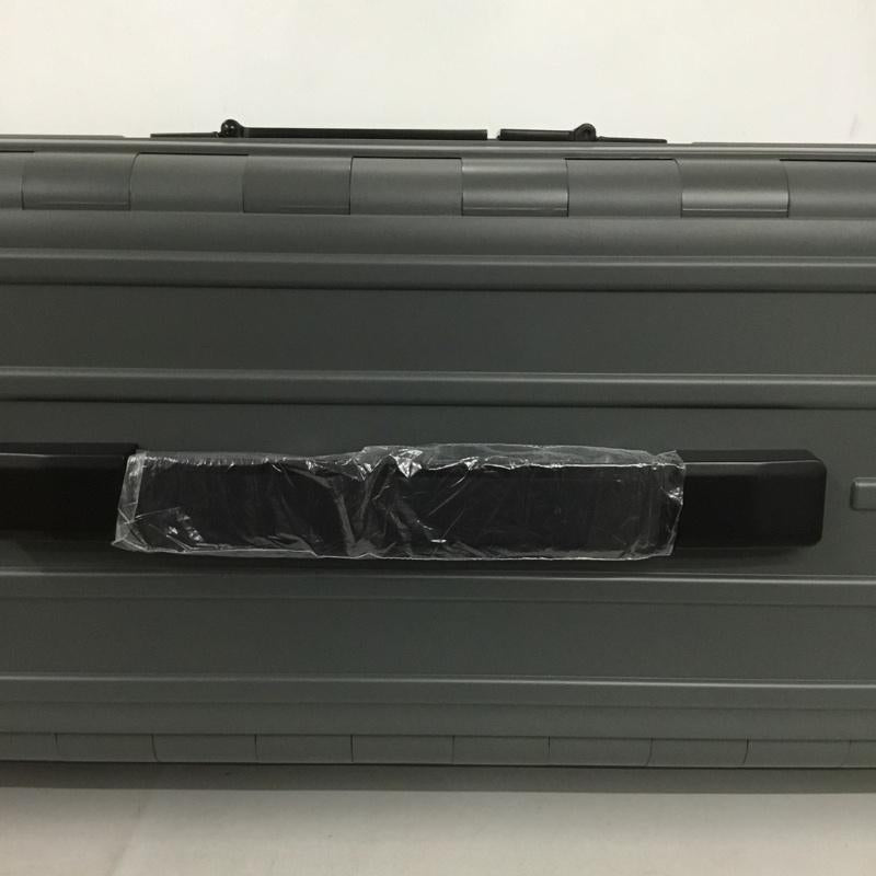 アンドフラット &.FLAT スーツケース、トランク スーツケース、トランク FL14-4-00002 折りたたみ ハードキャリーバッグ キャリーケース 箱有 ロゴ、文字 灰 / グレー / メンズ USED 古着 中古 10137510