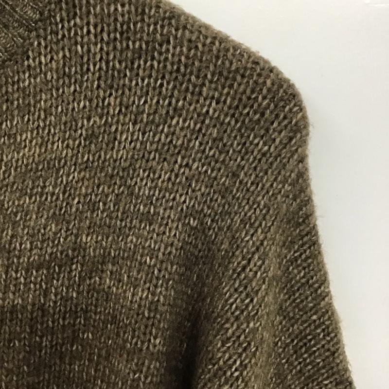 ザラ ZARA ニット、セーター 長袖 S 無地 茶 / ブラウン / レディース USED 古着 中古 10132855