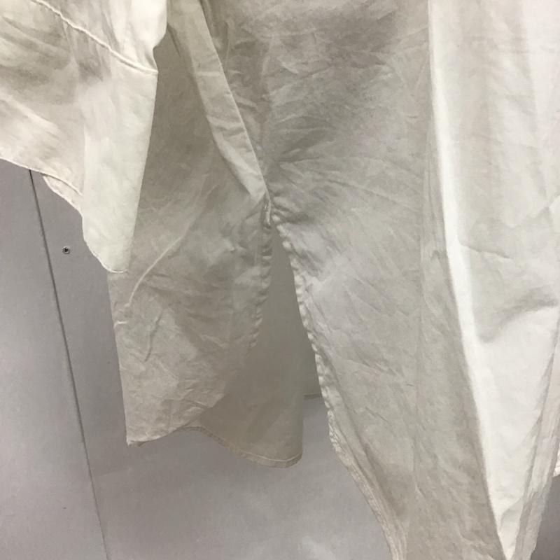 ザラ ZARA シャツ、ブラウス 長袖 8372 039 250 ロングシャツ M 無地 白 / ホワイト / レディース USED 古着 中古 10116219