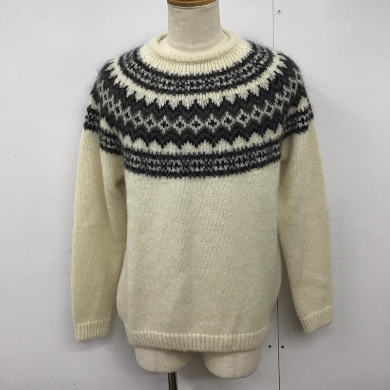 ユニフォームエクスペリメント uniform experiment ニット、セーター 長袖 ue-232027 MOHAIRNORDICCREWNECKKNIT 長袖ニット 1 プリント マルチカラー / マルチカラー / メンズ USED 古着 中古 10123719