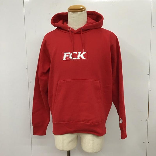 エフアールツー FR2 パーカー 長袖 長袖パーカー フード付きパーカー プリントスウェット トレーナー S ロゴ、文字 赤 / レッド /  メンズ USED 古着 中古 10117116