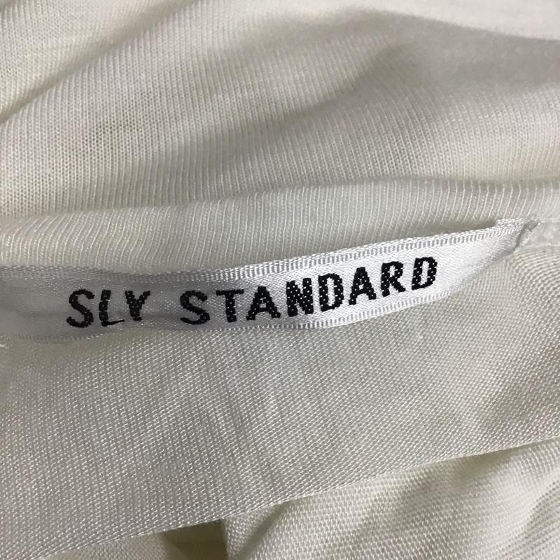 スライスタンダード SLY STANDARD カットソー 長袖 長袖カーディガン 長袖カットソー ノーカラージャケット 前開カーディガン FREE 無地 白 / ホワイト / レディース USED 古着 中古 10117401