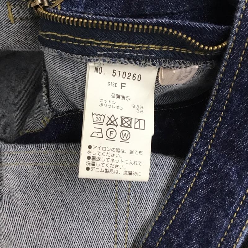 ワンアフター アナザー ナイスクラップ one after another NICE CLAUP サロペット・オーバーオール サロペット、オーバーオール 510260 デニム FREE 無地 インディゴ / インディゴ / レディース USED 古着 中古 10117217