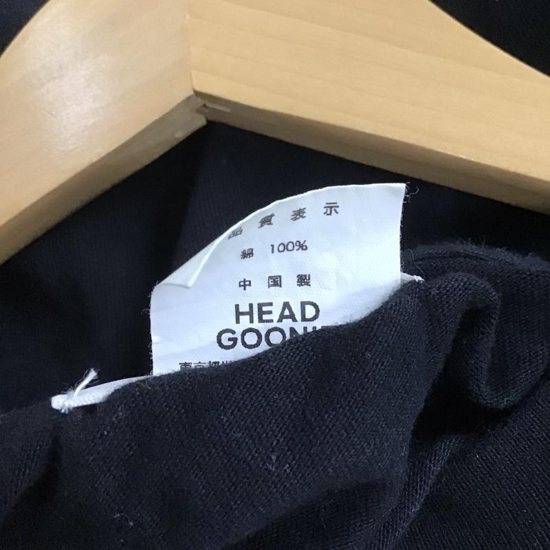 ヘッドグーニー HEADGOONIE Tシャツ 半袖 半袖カットソー プリントTシャツ クルーネックカットソー XL プリント 黒 / ブラック / メンズ USED 古着 中古 10140272