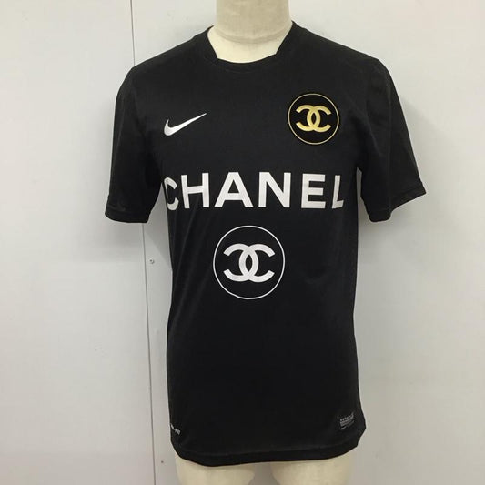 ナイキ NIKE カットソー 半袖 448209-010 NikexChanel 半袖カットソー プリントTシャツ スポーツウェア S ロゴ、文字 黒 / ブラック /  メンズ USED 古着 中古 10113125