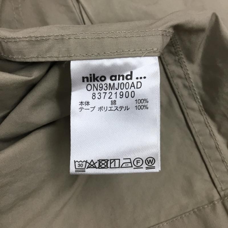 ニコアンド niko and... ベスト ベスト ジップアップベスト ノースリーブカットソー 4 無地 ベージュ / ベージュ / メンズ USED 古着 中古 10122394