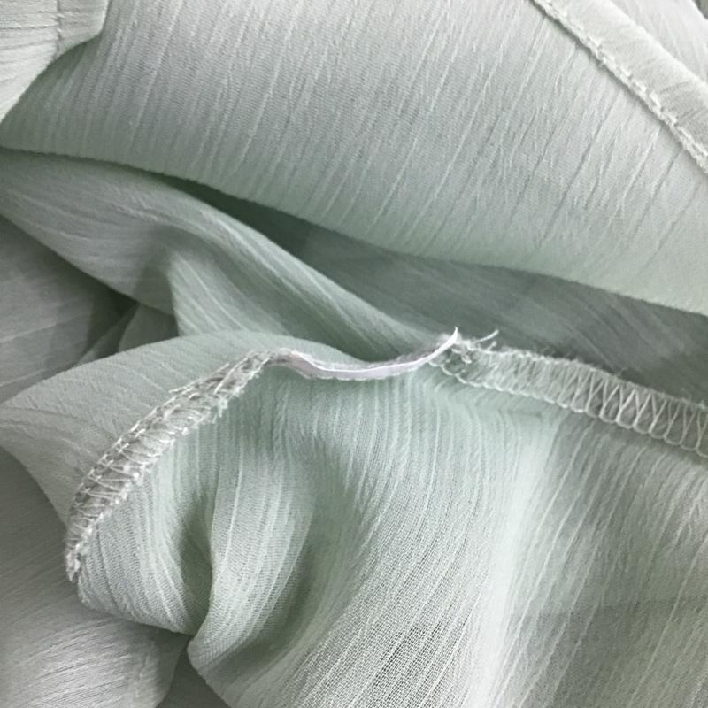 ザラ ZARA シャツ、ブラウス 長袖 XS 無地 薄緑 / ライトグリーン / レディース USED 古着 中古 10124811