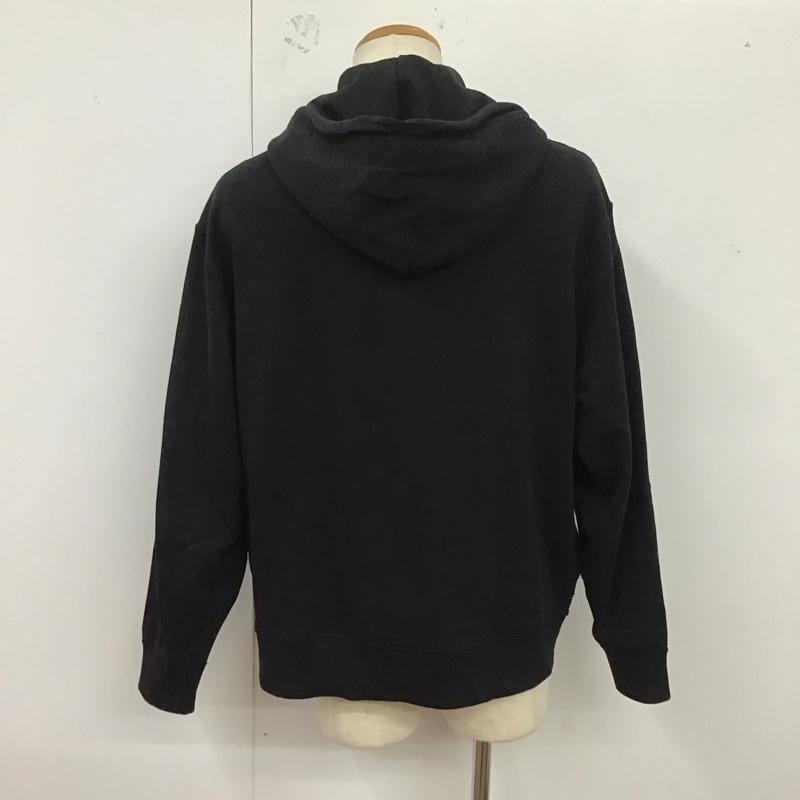 ラコステ LACOSTE パーカー 長袖 長袖パーカー ジップアップパーカー スウェット 6 ロゴ、文字 黒 / ブラック /  メンズ USED 古着 中古 10124925