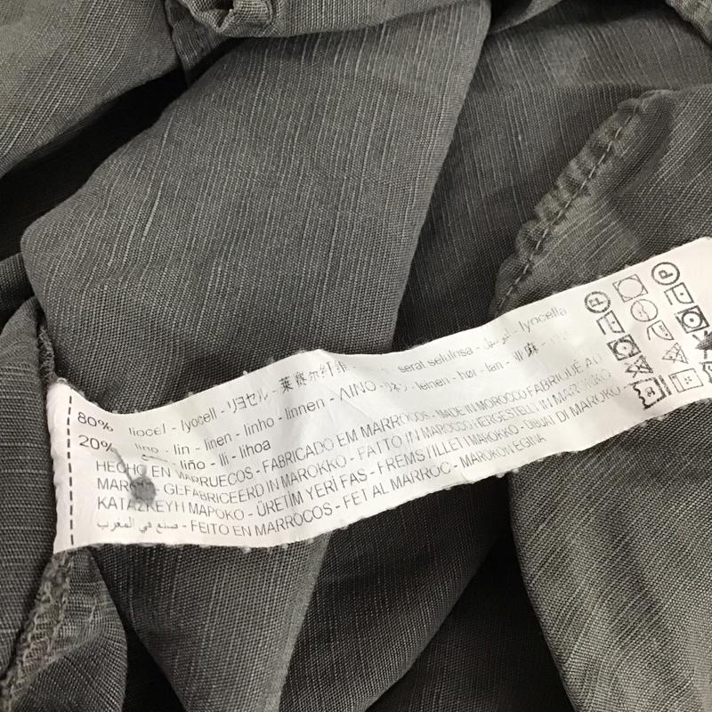 ザラ ZARA シャツ、ブラウス 長袖 M 無地 チャコールグレー / チャコールグレー / レディース USED 古着 中古 10139397