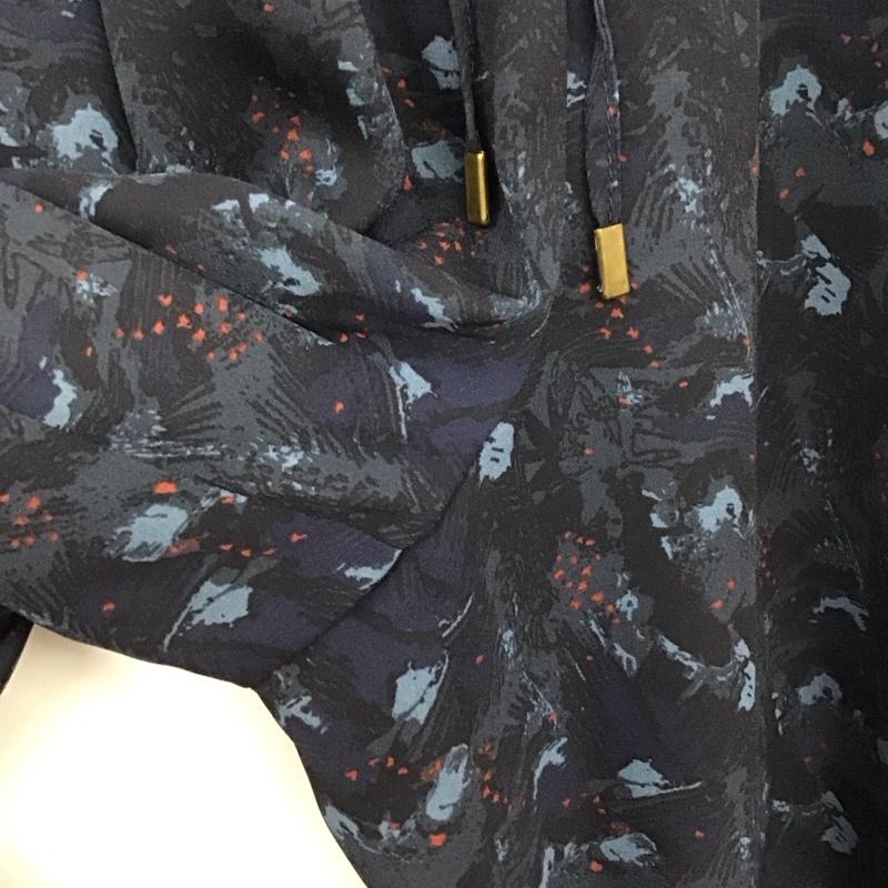 レプシィム LEPSIM パンツ スラックス FREE 総柄 紺 / ネイビー / レディース USED 古着 中古 10139756