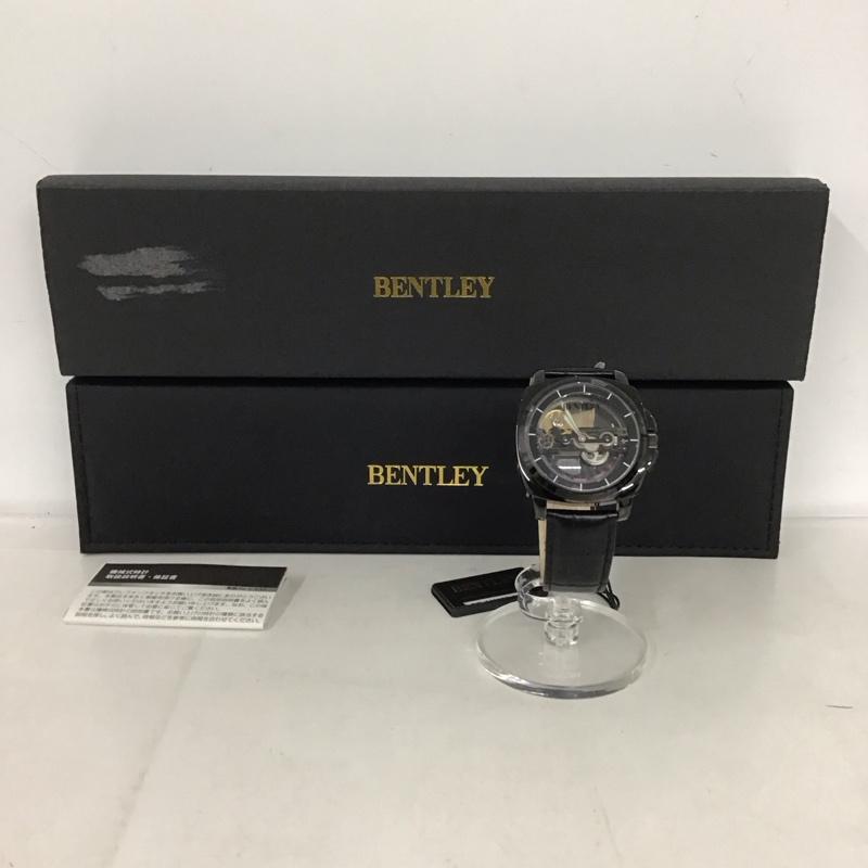 ベントレー BENTLEY 腕時計 アナログ(自動巻き) BT-AM077 機械式ウォッチ 箱有 ロゴ、文字 黒 / ブラック / メンズ USED 古着 中古 10134040