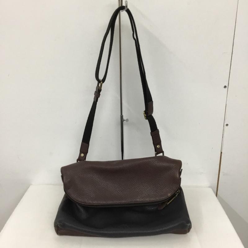 コーチ COACH ショルダーバッグ ショルダーバッグ F1420 71563 2トーン レザー ロゴ、文字 黒 / ブラック / X 茶 / ブラウン / レディース USED 古着 中古 10128310