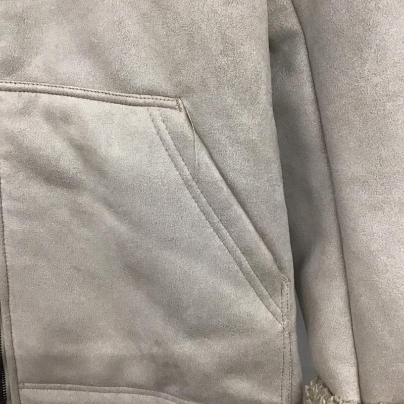 ザラ ZARA ジャケット、上着 ジャンパー、ブルゾン ボア ムートン M 無地 ベージュ / ベージュ / レディース USED 古着 中古 10139452