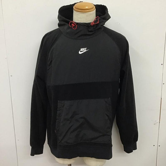 ナイキ NIKE パーカー 長袖 cd3157-010 スウェットパーカー プルオーバー L ロゴ、文字 黒 / ブラック /  メンズ USED 古着 中古 10125728