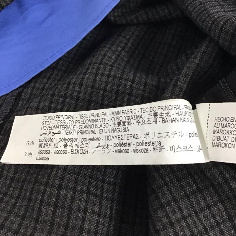 ザラ ZARA カットソー 長袖 8481/718/922 ショート丈 レイヤードトップス S チェック チャコールグレー / チャコールグレー / X 青 / ブルー / レディース USED 古着 中古 10133626