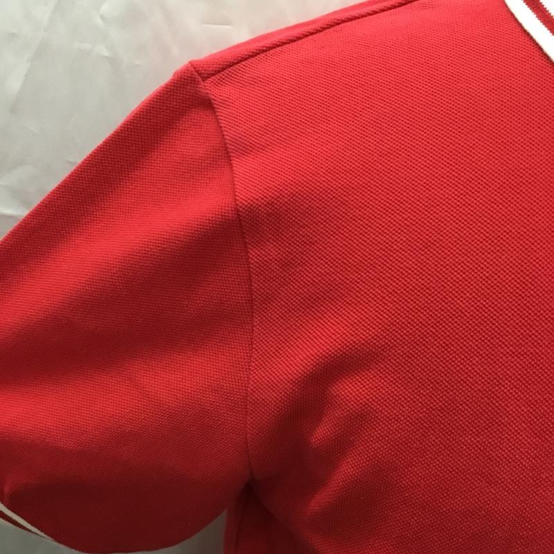 24カラッツ 24karats ポロシャツ 半袖 半袖ポロシャツ カラーシャツ 半袖カットソー L ロゴ、文字 赤 / レッド / メンズ USED 古着 中古 10112295