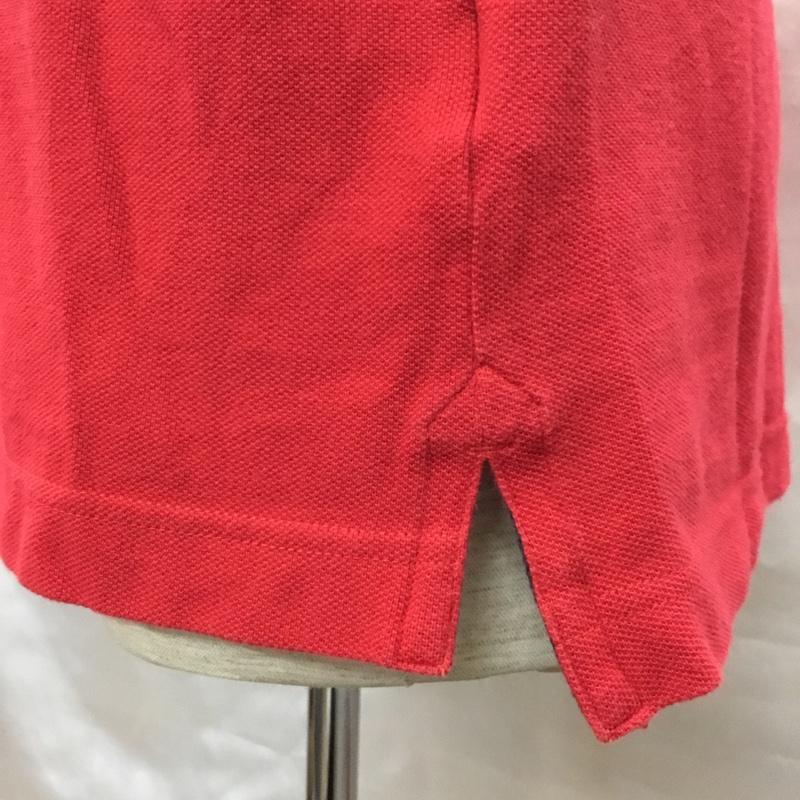 トミーヒルフィガー TOMMY HILFIGER ポロシャツ 半袖 半袖ポロシャツ カラーシャツ 半袖カットソー L ロゴ、文字 赤 / レッド / メンズ USED 古着 中古 10108939