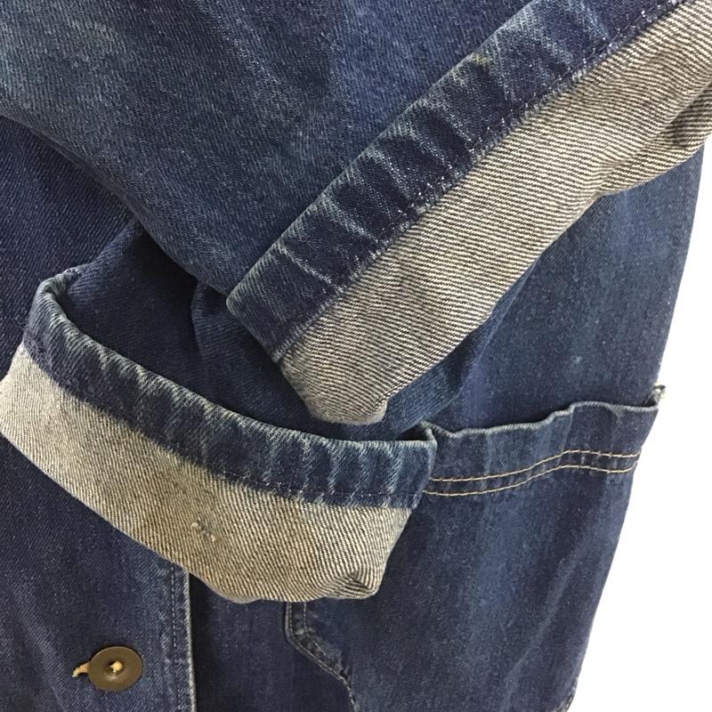 リー Lee コート コート一般 340-8299 ロングコート デニムコート USA製 M 無地 青 / ブルー / メンズ USED 古着 中古 10107648