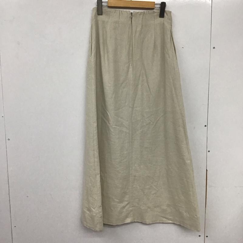 ニコアンド niko and... スカート ロングスカート 4 無地 ベージュ / ベージュ / レディース USED 古着 中古 10136599