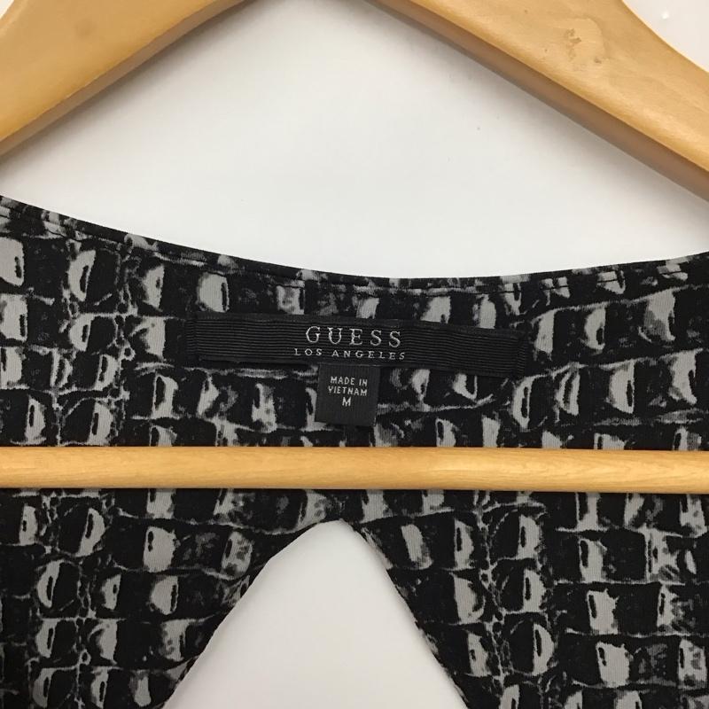 ゲス Guess ワンピース ミニスカート M 総柄 黒 / ブラック /  レディース USED 古着 中古 10131900