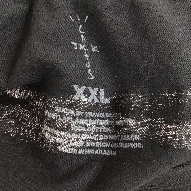 カクタスジャック Cactus Jack Tシャツ 長袖 ロンT クルーネック バックプリント FRAGMENT DESIGN XXL プリント 黒 / ブラック / メンズ USED 古着 中古 10124964