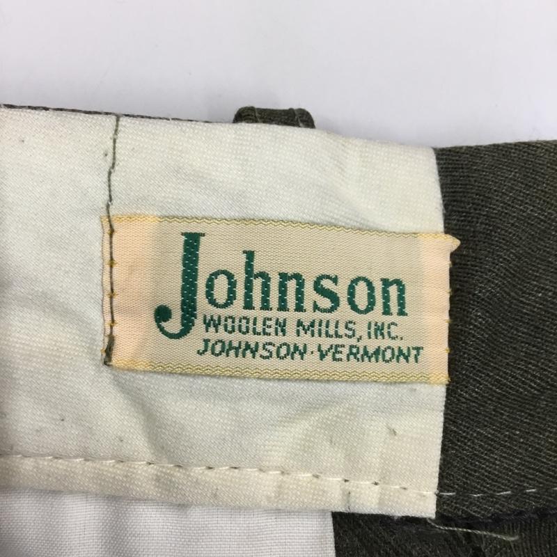 ジョンソンウーレンミルズ Johnson Woolen Mills パンツ スラックス スラックスパンツ ワイドパンツ 70s 80s 無地 カーキ / カーキ /  メンズ USED 古着 中古 10121987
