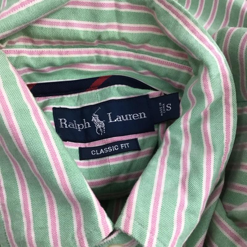 ラルフローレン RALPHLAUREN シャツ、ブラウス 長袖 長袖シャツ カラーシャツ ストライプシャツ 長袖カットソー ボタンダウンシャツ S ストライプ マルチカラー / マルチカラー /  メンズ USED 古着 中古 10109147