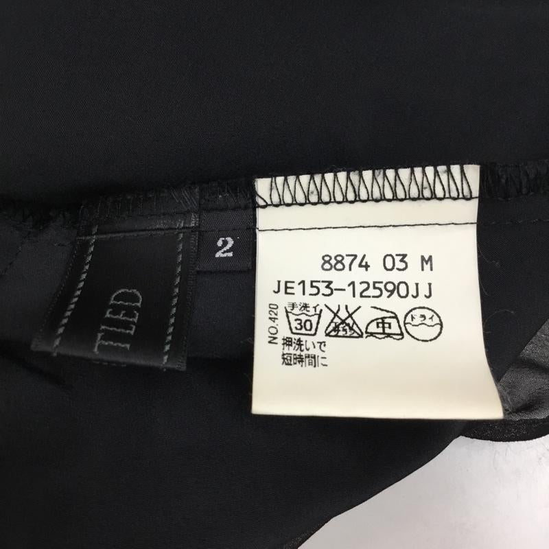 アンタイトル UNTITLED カットソー 半袖 JE153-12590JJ ティアード 2 無地 黒 / ブラック / レディース USED 古着 中古 10118165