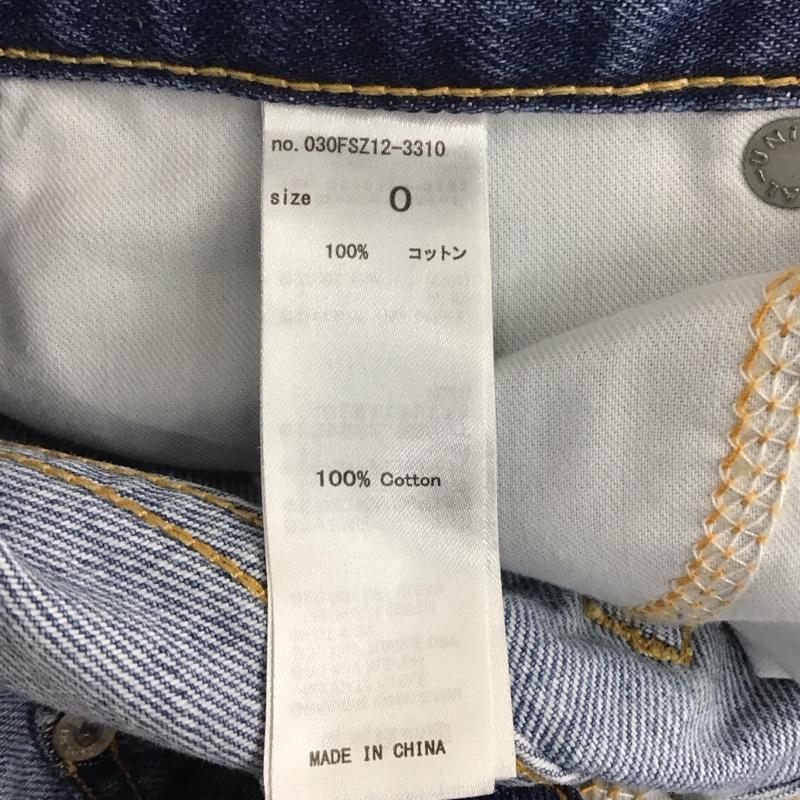 スライ SLY パンツ デニム、ジーンズ 030FSZ12-3310 PATCH WORK FLARE PT パッチワーク フレアパンツ 0 ボーダー柄 インディゴ / インディゴ / X 水色 / ライトブルー / レディース USED 古着 中古 10107948