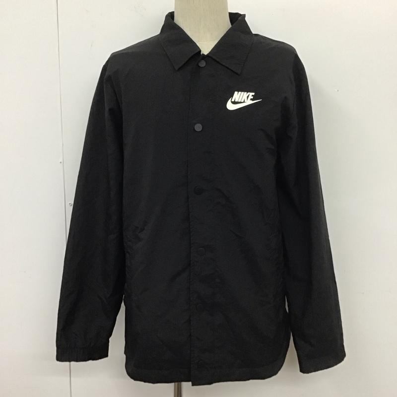 ナイキ NIKE ジャケット、上着 ジャケット、ブレザー 861753-010 カラージャケット ナイロンジャケット スポーツウェア M ロゴ、文字 黒 / ブラック / メンズ USED 古着 中古 10110929