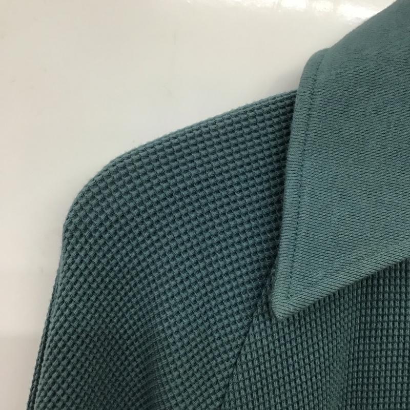 グローバルワーク GLOBAL WORK ワンピース ロングスカート 長袖ロングスカート ジップアップネック ストレッチ S 無地 緑 / グリーン / レディース USED 古着 中古 10137555