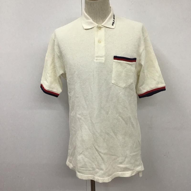 ポロラルフローレン POLO RALPH LAUREN ポロシャツ 半袖 半袖ポロシャツ カラーシャツ 半袖カットソー M ロゴ、文字 白 / ホワイト /  メンズ USED 古着 中古 10111478