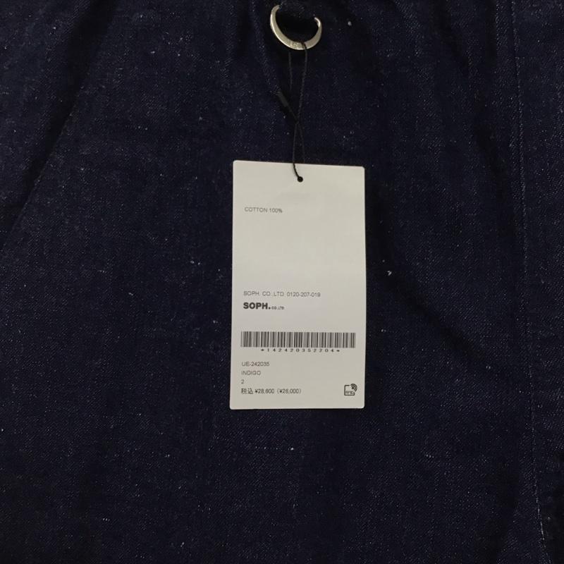 ユニフォームエクスペリメント uniform experiment パンツ デニム、ジーンズ デニムパンツ ワイドパンツ カジュアルパンツ 2 無地 インディゴ / インディゴ / メンズ USED 古着 中古 10130500
