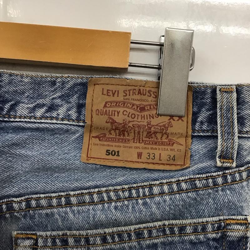 リーバイストラウスアンドコー Levi Strauss & co. パンツ デニム、ジーンズ デニムパンツ ワイドパンツ カジュアルパンツ 33インチ 無地 インディゴ / インディゴ / メンズ USED 古着 中古 10128737