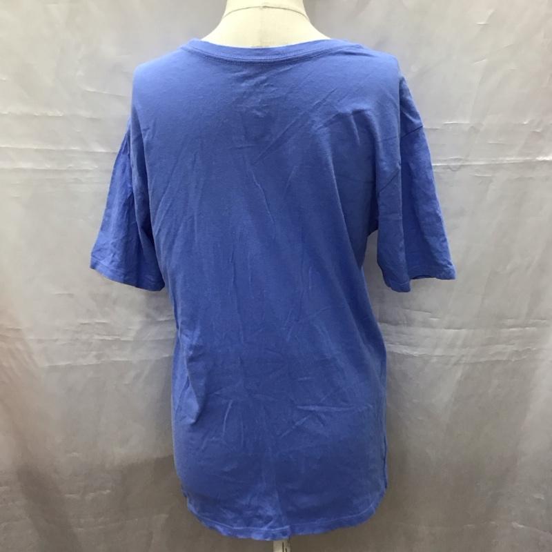 ポロラルフローレン POLO RALPH LAUREN Tシャツ 半袖 半袖カットソー プリントTシャツ クルーネックカットソー XL 無地 青 / ブルー / レディース USED 古着 中古 10116936