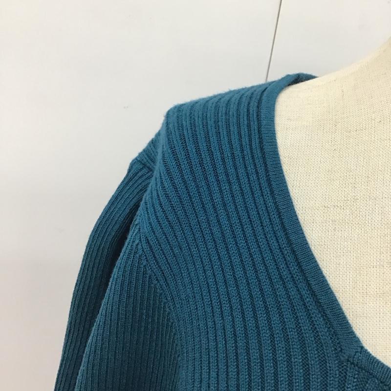 スライ SLY カットソー 長袖 030DAH70-5510-1 SQUARE NECK PUFF SLEEVE トップス スクエアネック FREE 無地 青 / ブルー / レディース USED 古着 中古 10115893
