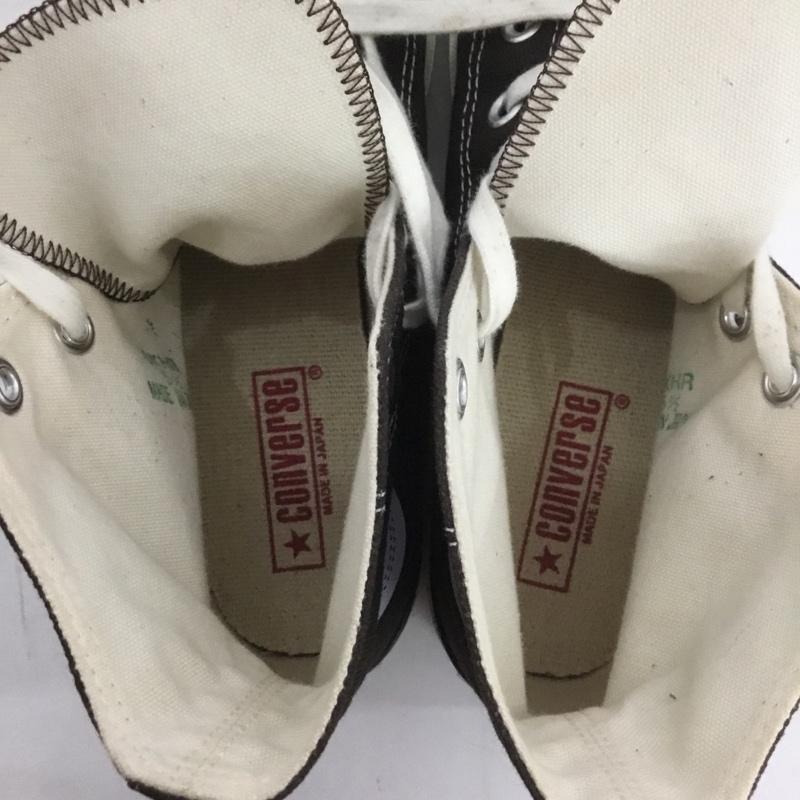 コンバース CONVERSE スニーカー スニーカー OKHR ALL STAR J HI 日本製 5 1/2 ロゴ、文字 ダークブラウン / ダークブラウン / レディース USED 古着 中古 10126575
