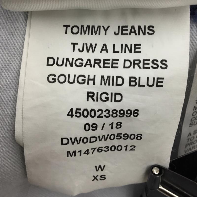 トミー ジーンズ TOMMY JEANS ワンピース ミニスカート XS ロゴ、文字 インディゴ / インディゴ /  レディース USED 古着 中古 10133593